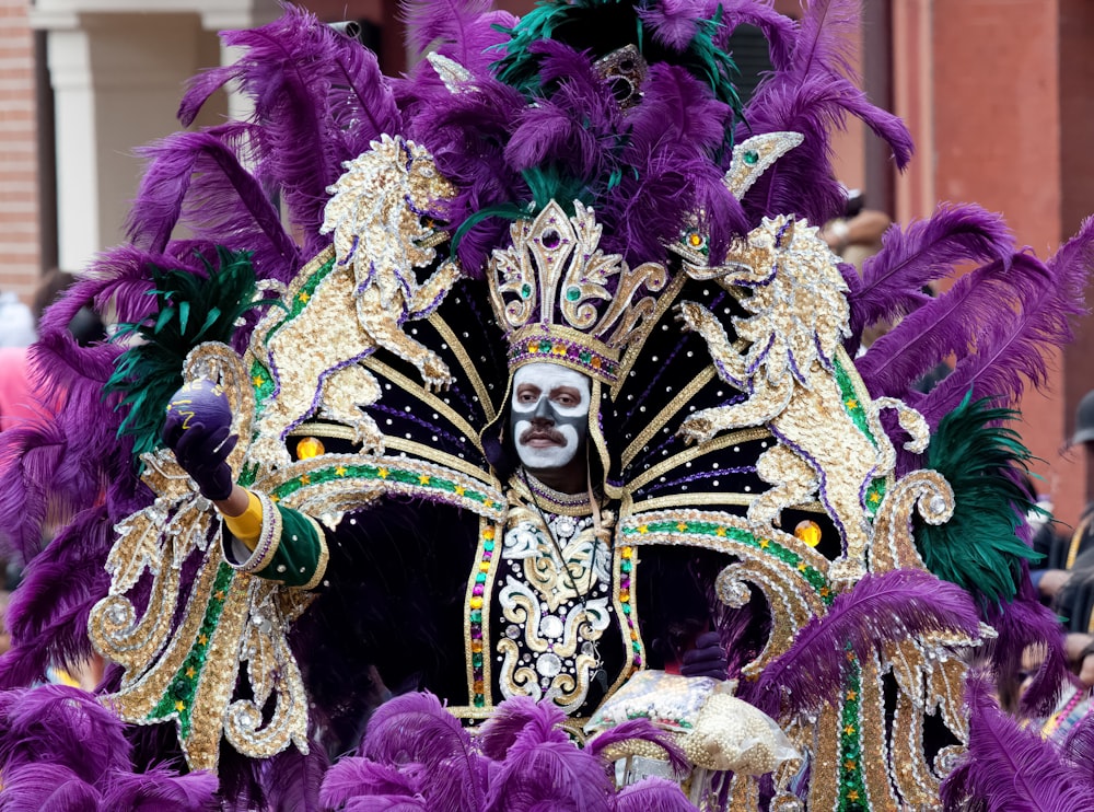 Mardi Gras King in New Orleans, Louisiana