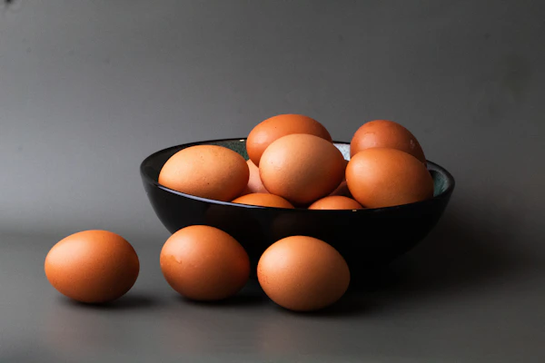 Bowl of soft-boiled onsen tamago eggs