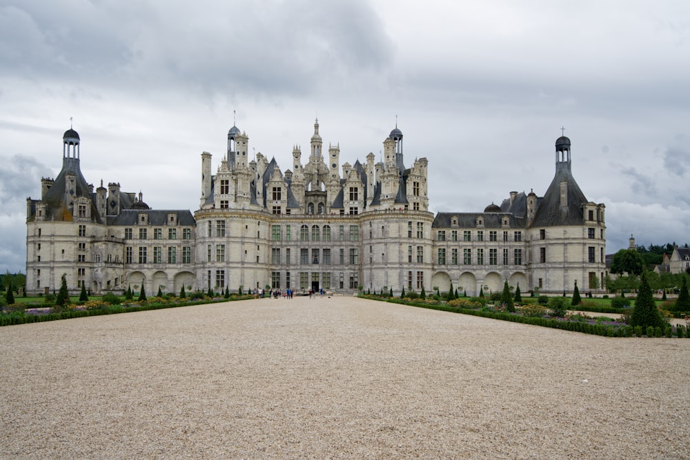 a large castle like building with a lot of windows