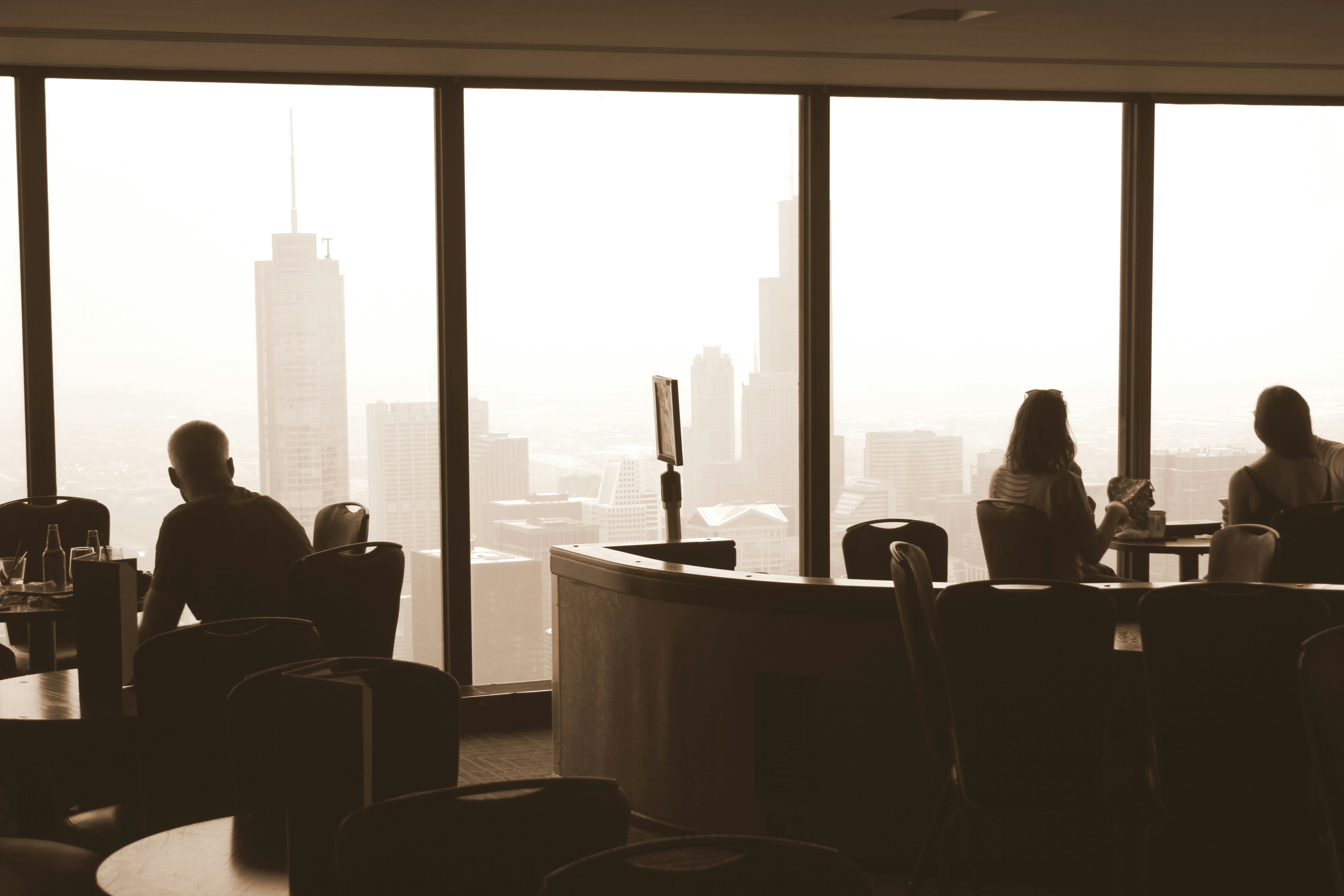 Chicago high-rise corporate boardroom