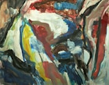 an abstract painting with a lot of colors