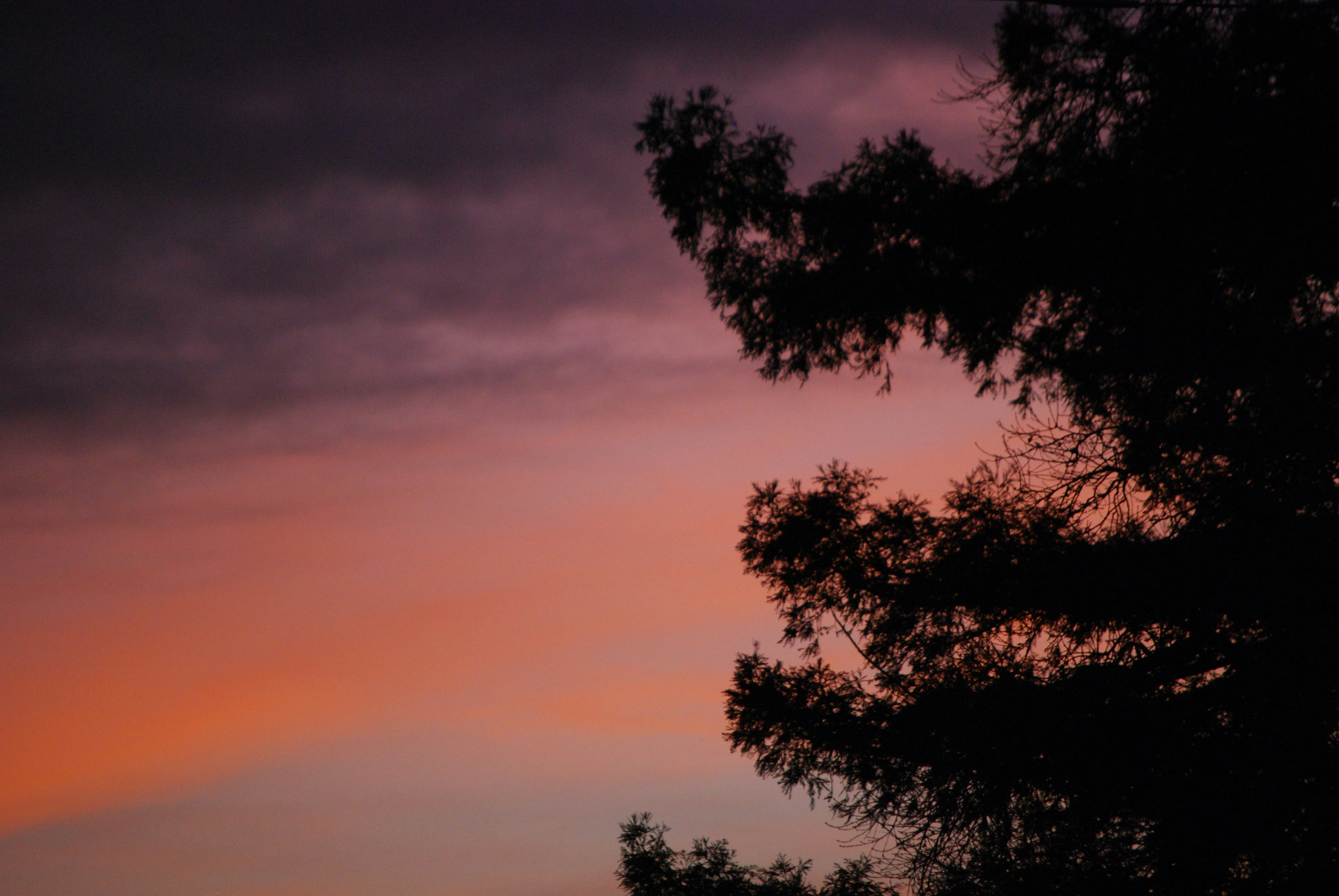 Orange and black gradient clouds
