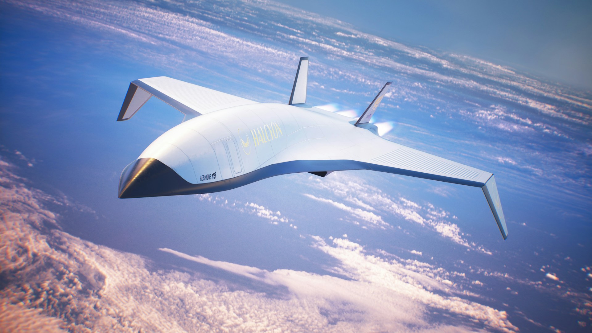 an artist's rendering of a futuristic flying vehicle