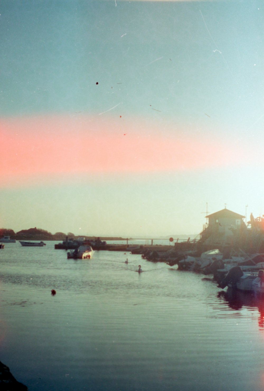 a body of water with boats in it