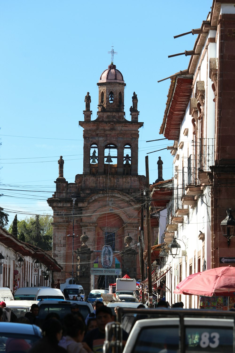 a large building with a clock on the top of it