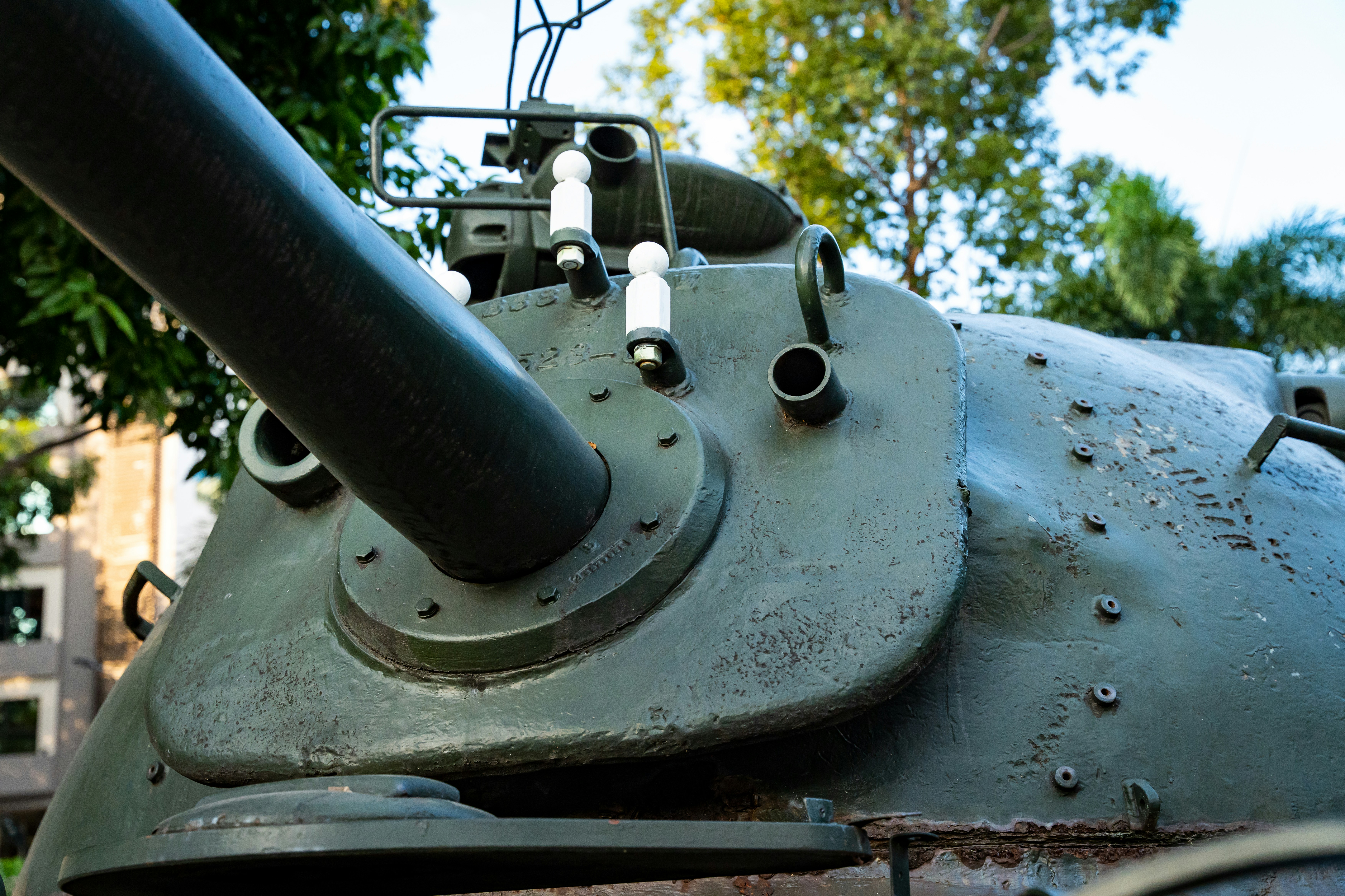 A close up of the front of a tank photo – Free Ho chi minh Image on ...
