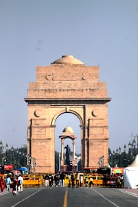 a group of people that are standing in the street