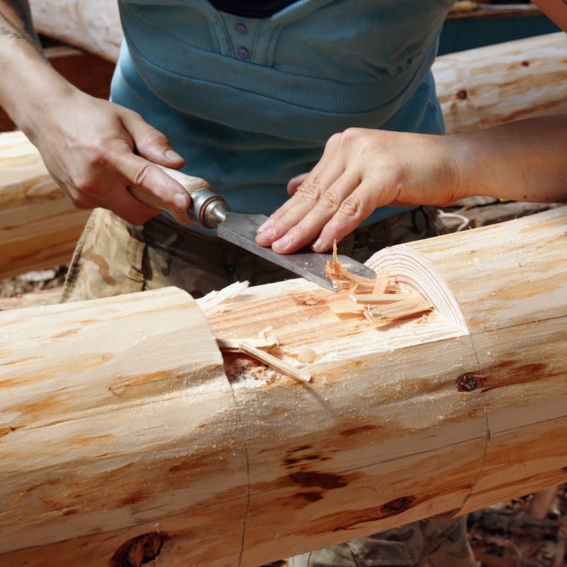 Stacked lumber boards of various dimensions