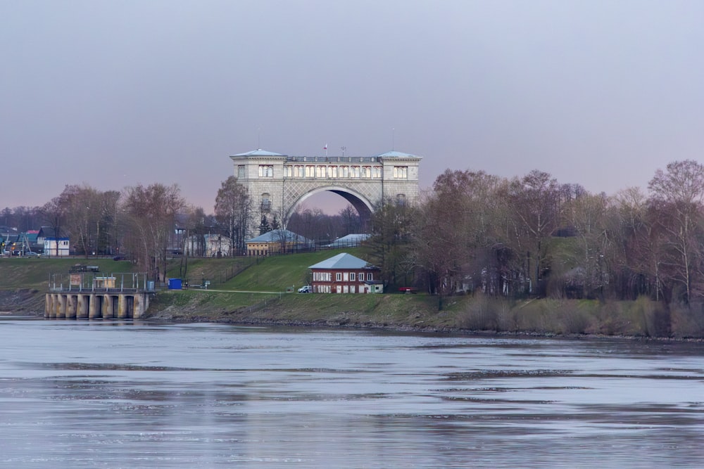 a large bridge over a body of water