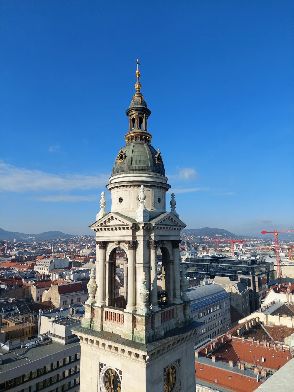 a tall tower with a clock on top of it