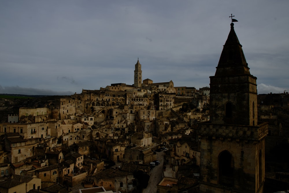 a view of a city from a high point of view