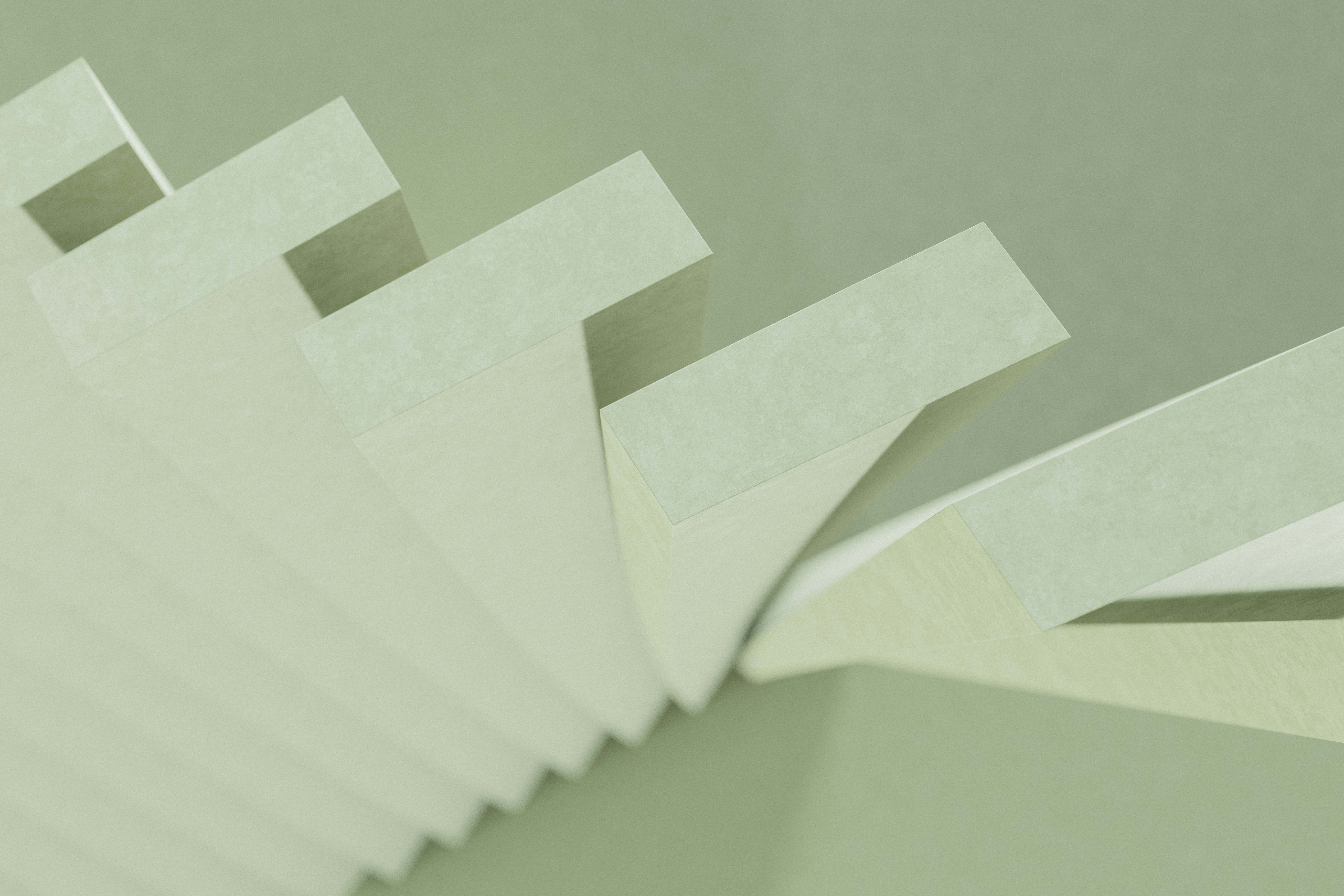 Stack of white papers on a table