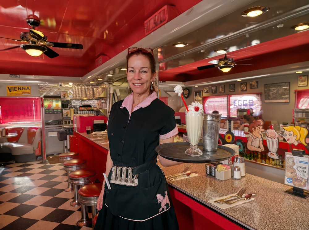 Waitress in Phoenix Arizona Diner