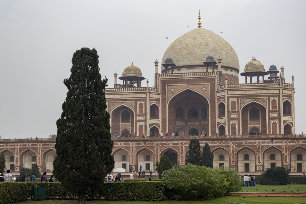 a large building with a dome on top of it