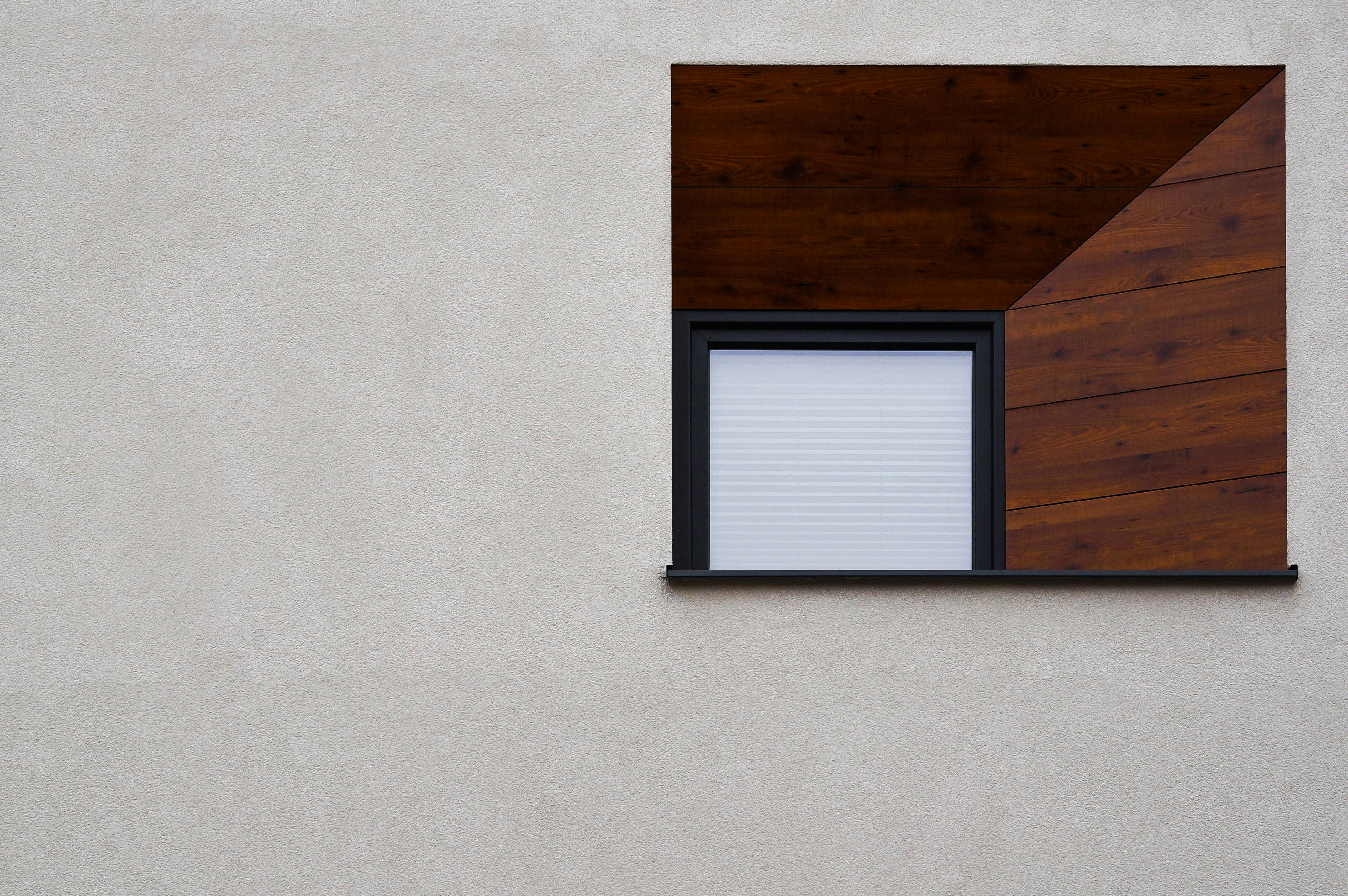 建物の窓のクローズアップ