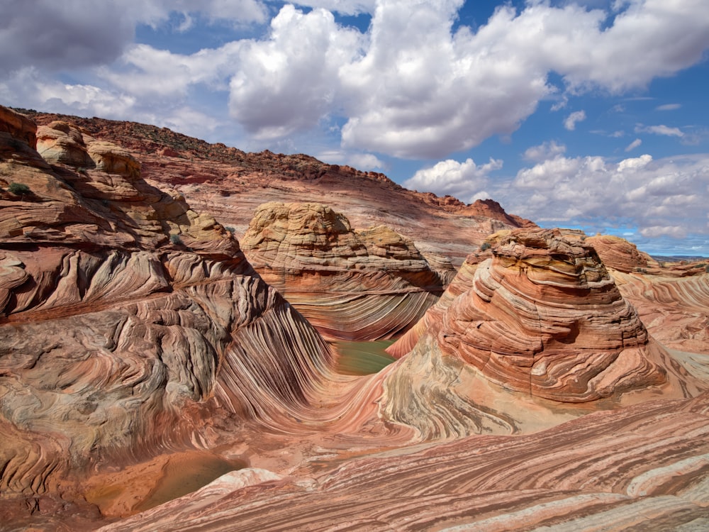 The Wave rock formation in Arizona Paria Canyon-Vermilion Cliffs Wilderness of the Colorado Plateau