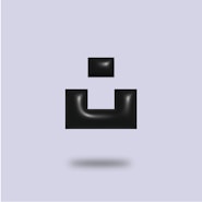 a black and white photo of the letter u