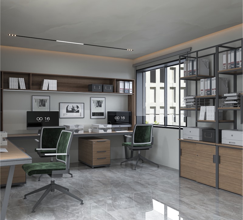 SPC под офисным креслом на колёсиках