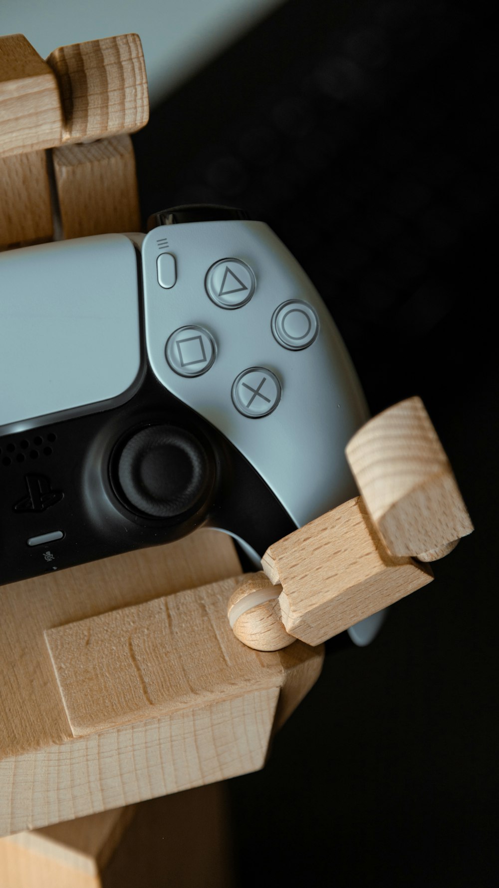 a close up of a video game controller