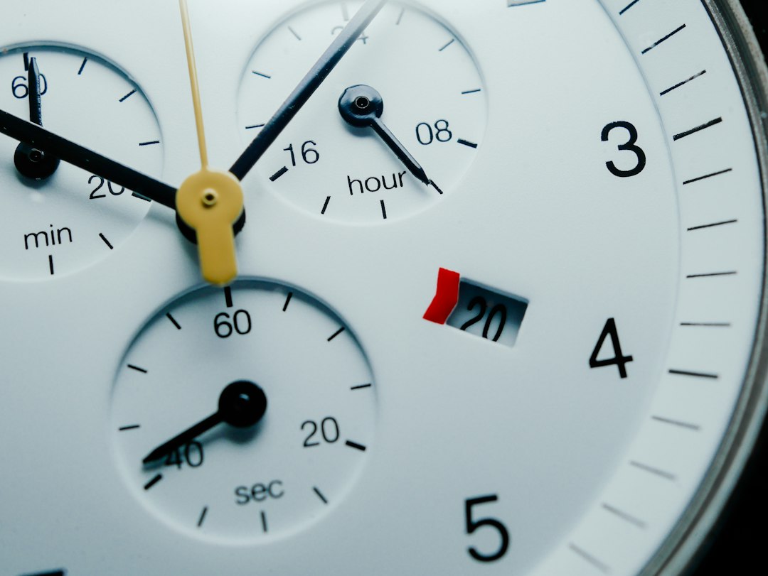 chronograph wrist closeup