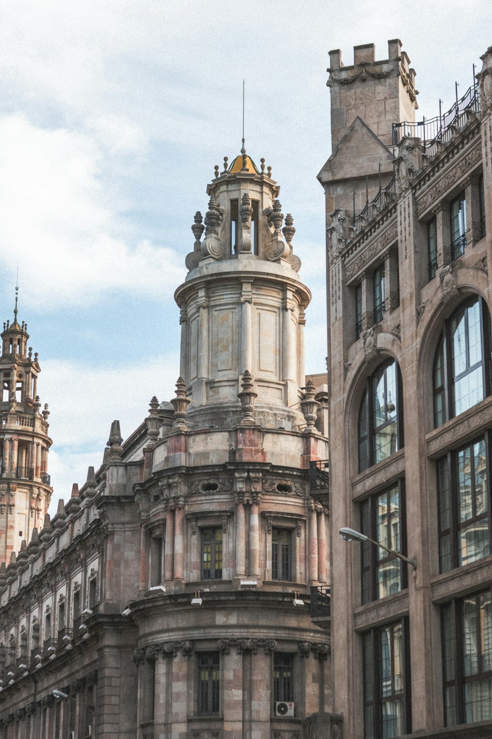 a large building with a clock tower on top of it