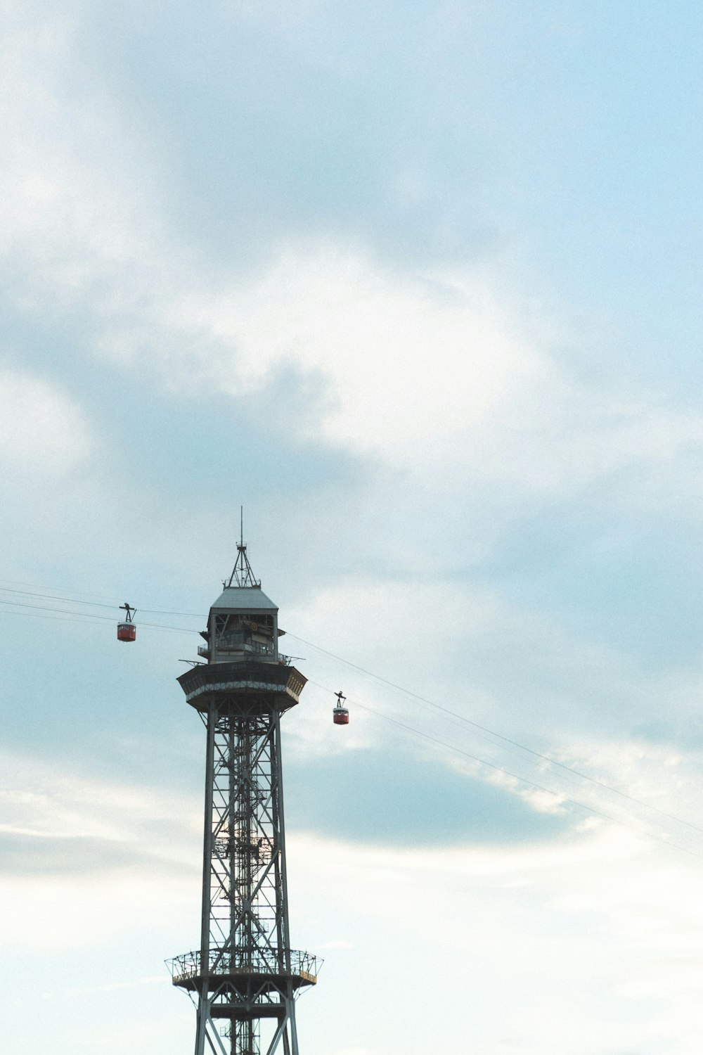 a tall tower with a clock on top of it