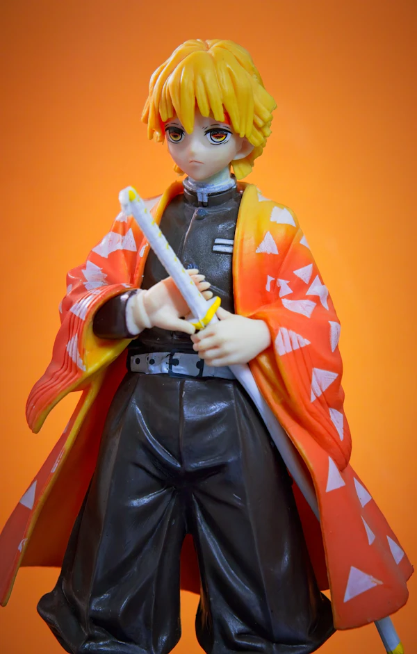 Anime warrior character figure