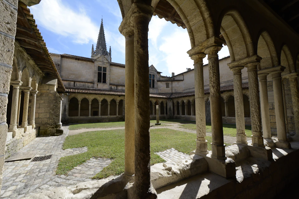 Romanesque cloister of the collegiate church in Saint-Émilion