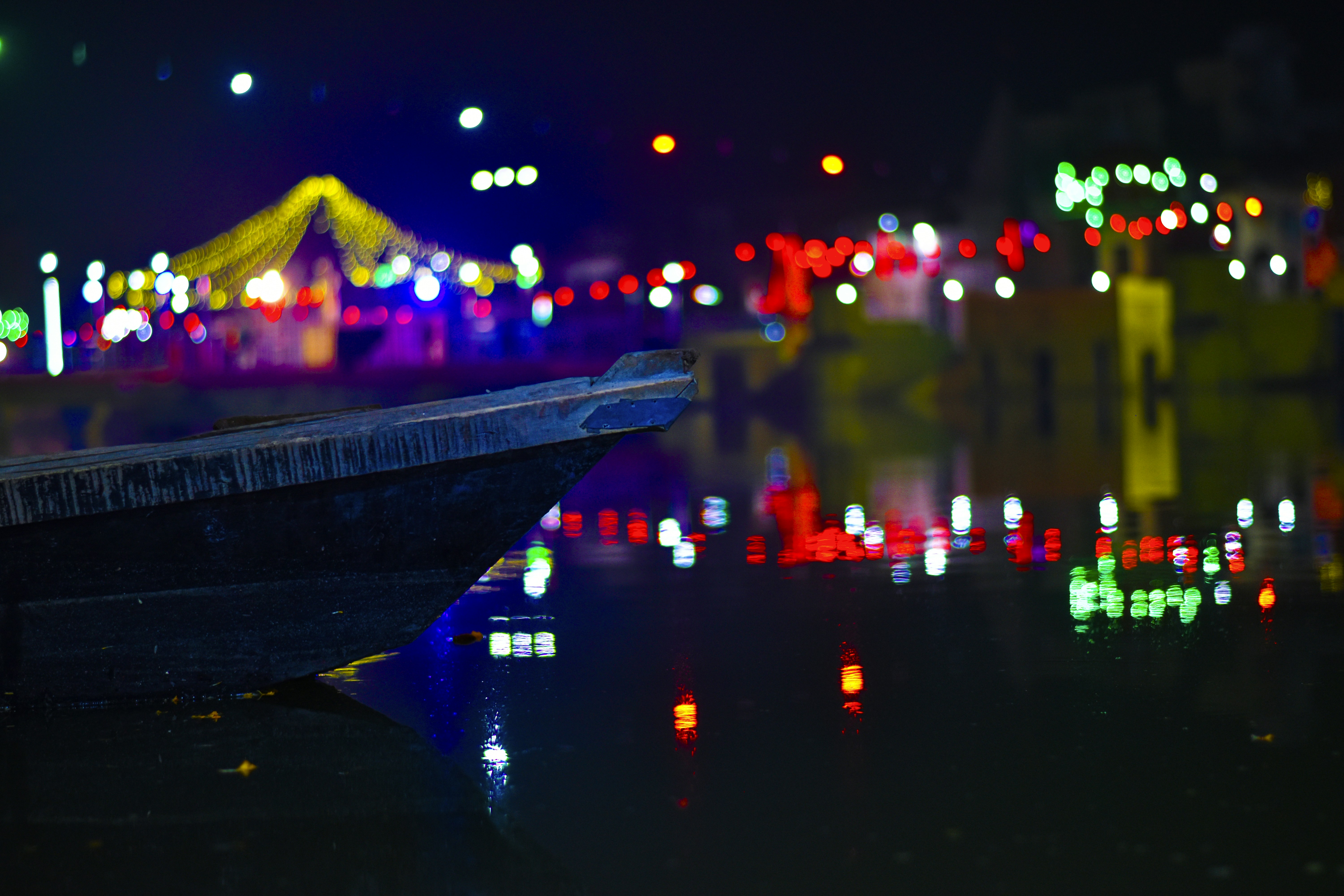 River Bank Beautiful Bokeh Light