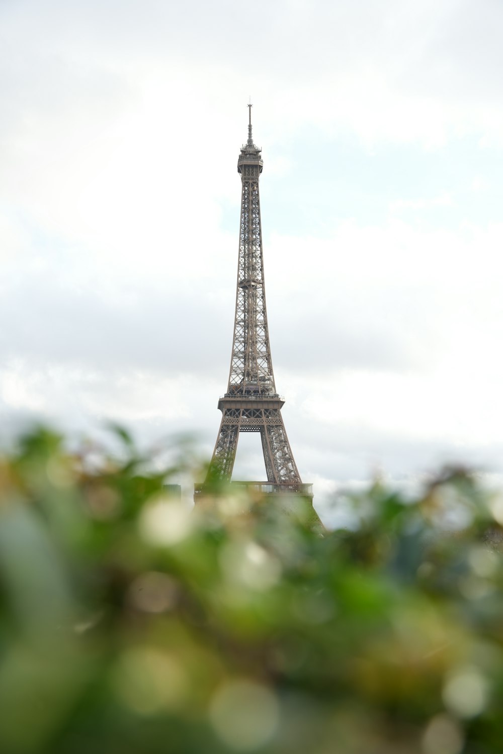 a view of the eiffel tower from a distance