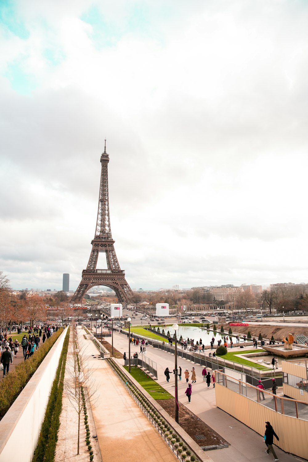 the eiffel tower towering over the city of paris