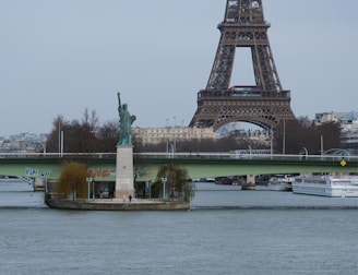 the eiffel tower towering over the city of paris
