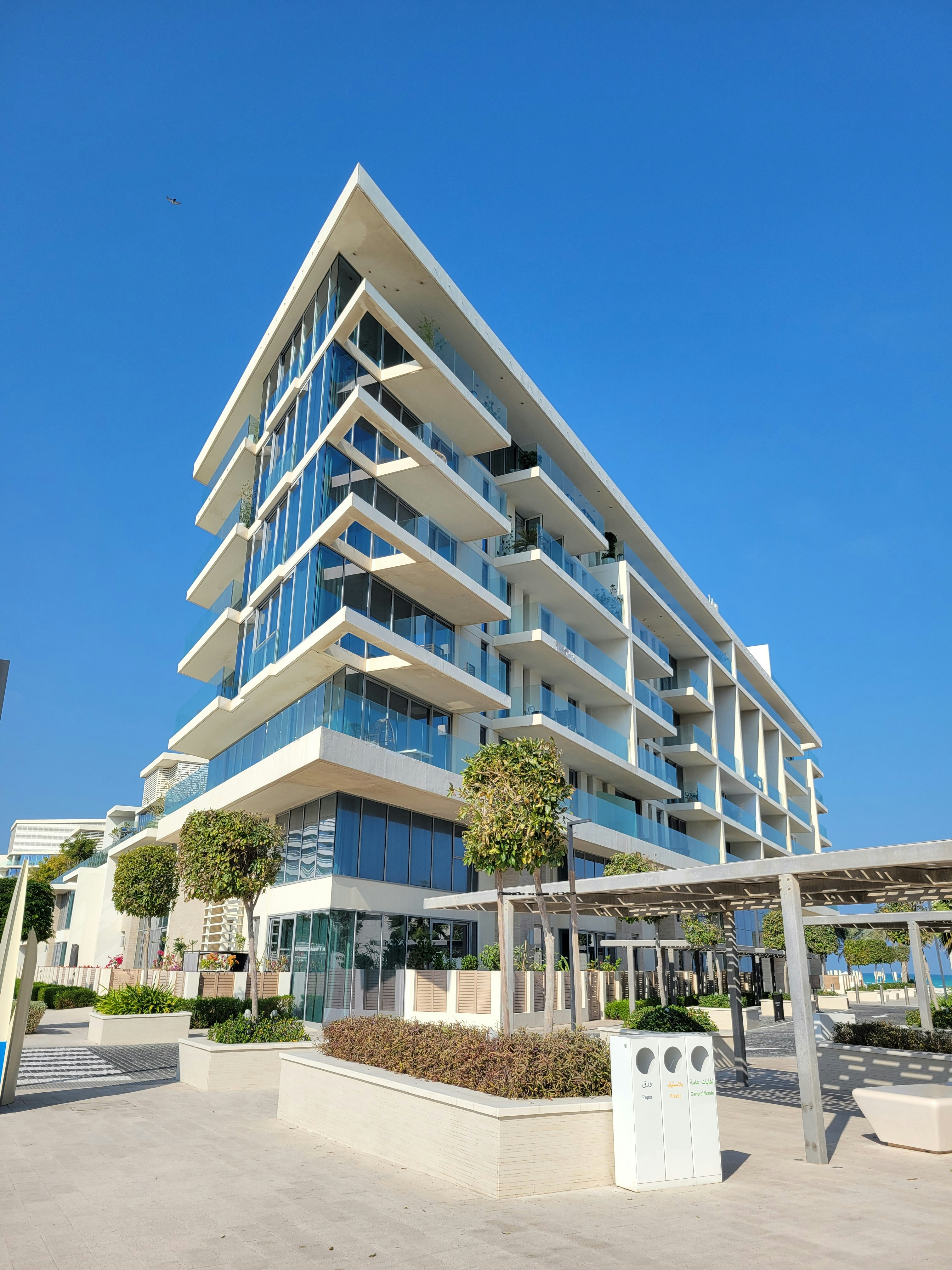 a very tall building with a lot of windows