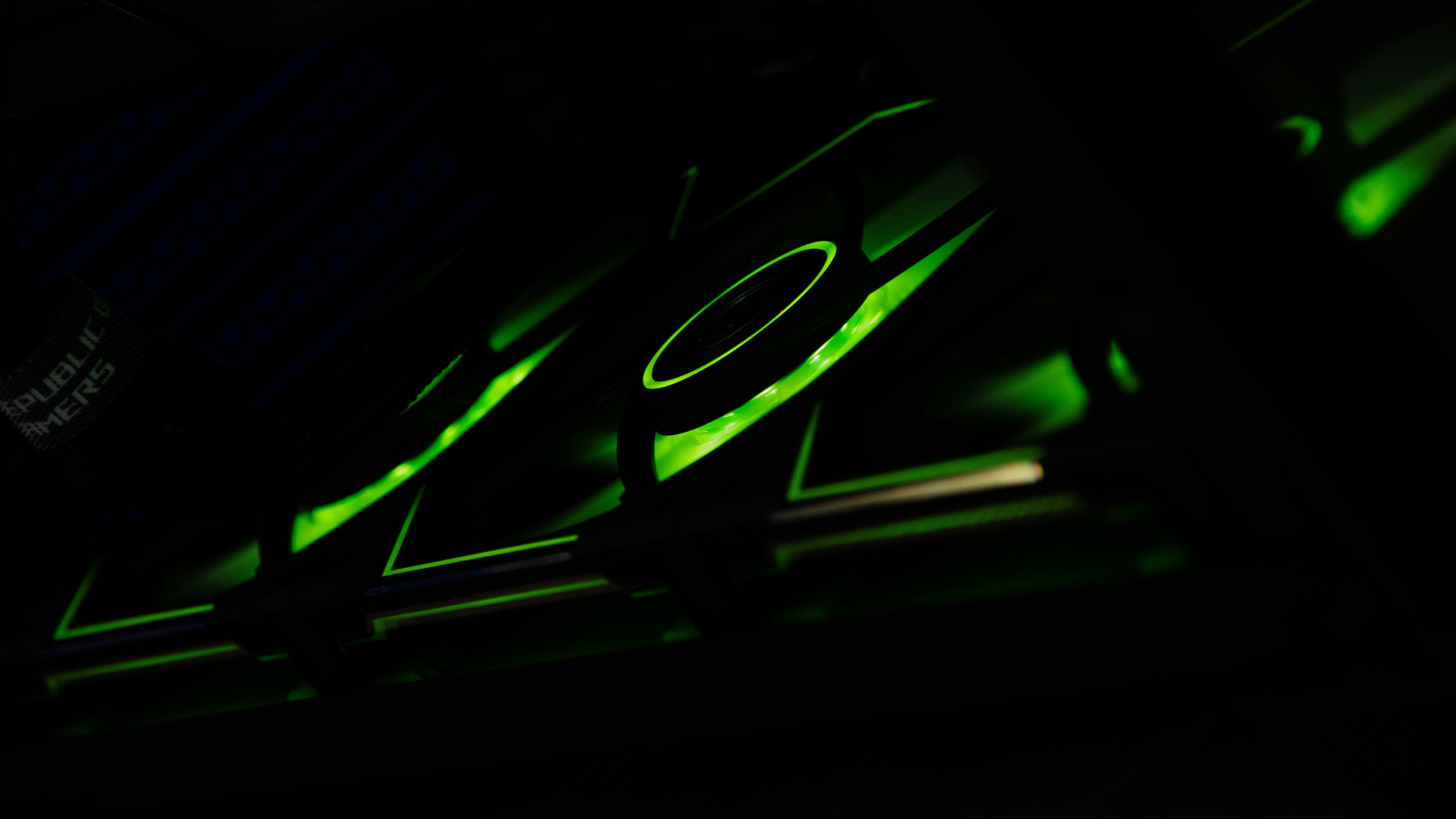 Computer fan in dark