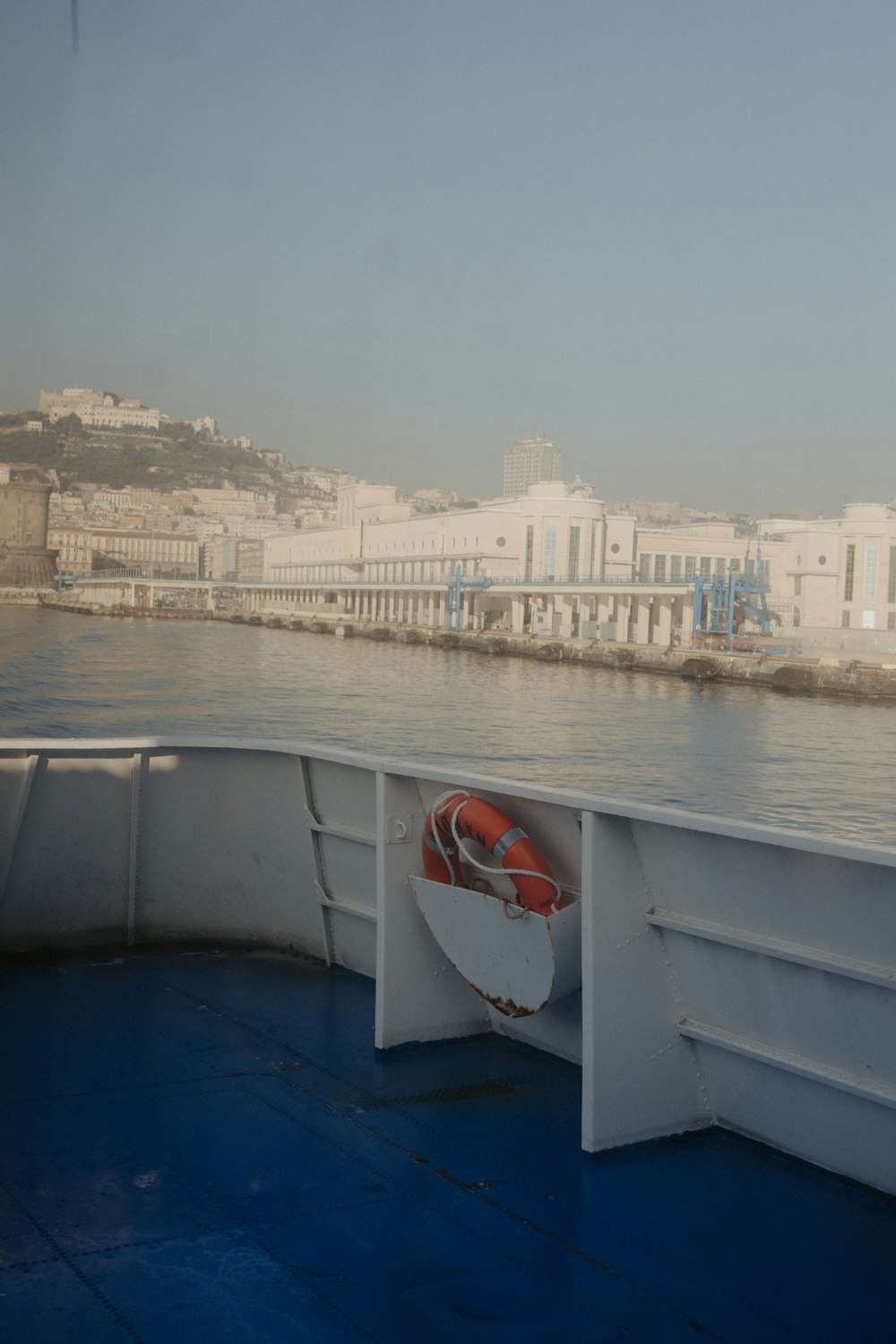 a view of a body of water from a boat