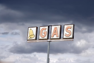 Gas sign in rural Arizona