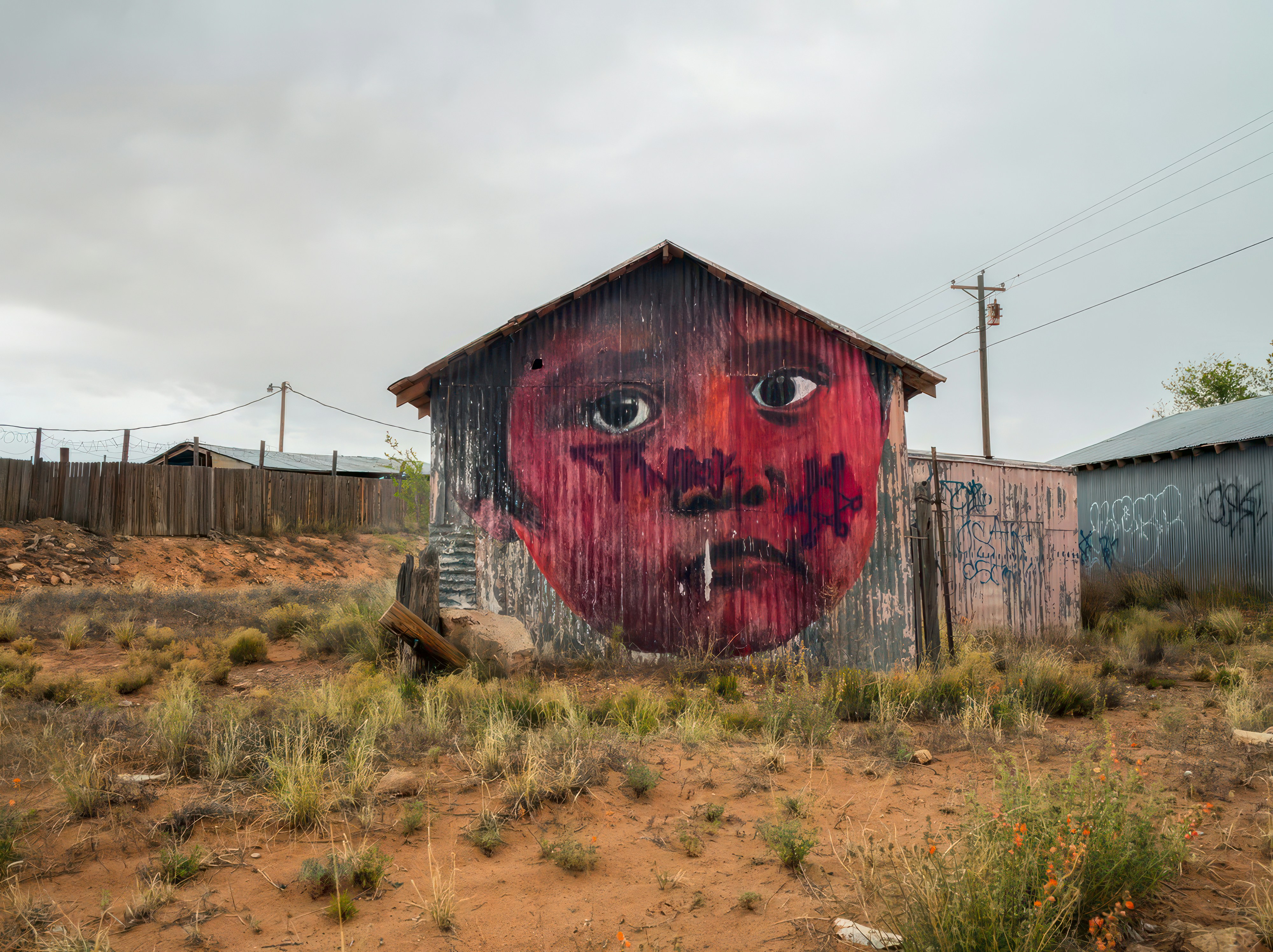 One of several art installations on the lands of the Navajo Nation in Navajo County, Arizona