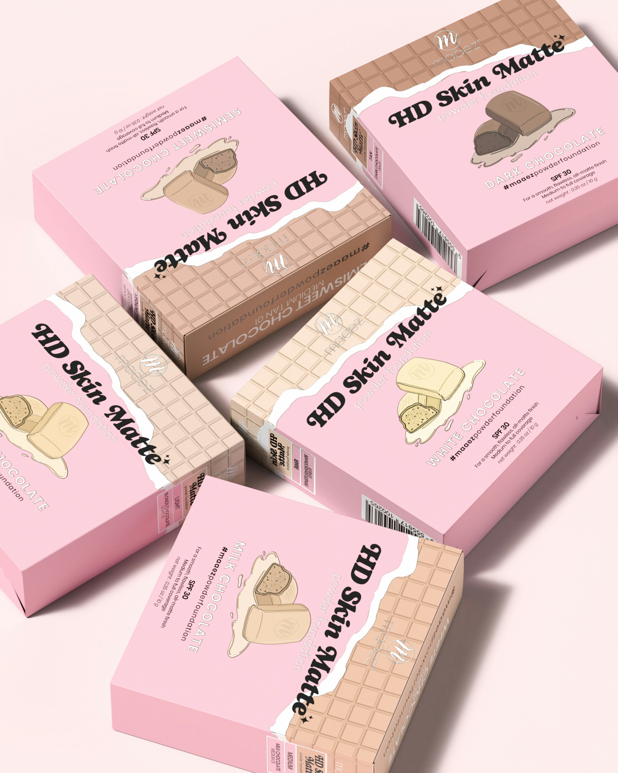 una caja rosa de jabón con la imagen del pie de una mujer