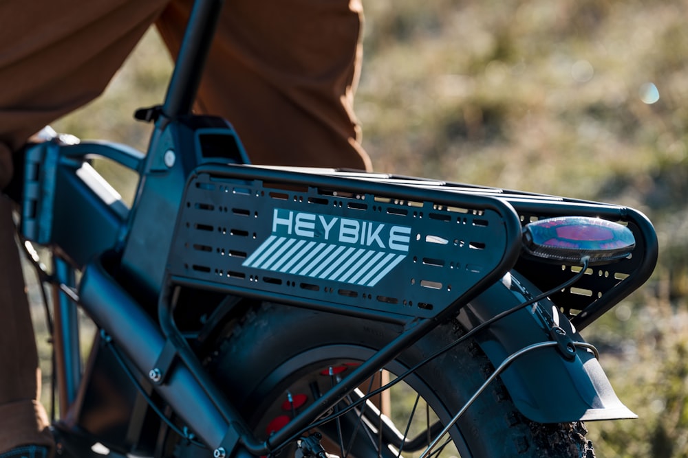 a close up of a person riding a bike