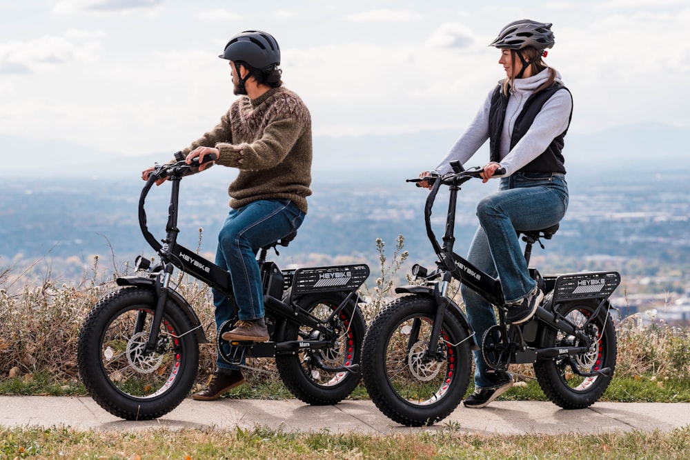 a couple of people that are on some bikes