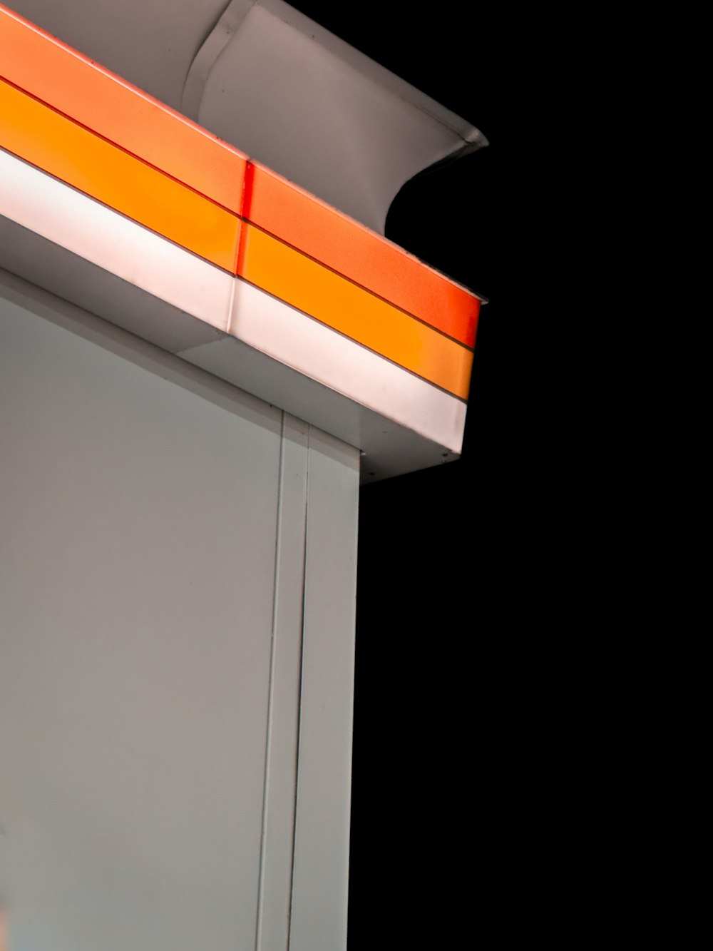 a close up of a gas pump at night