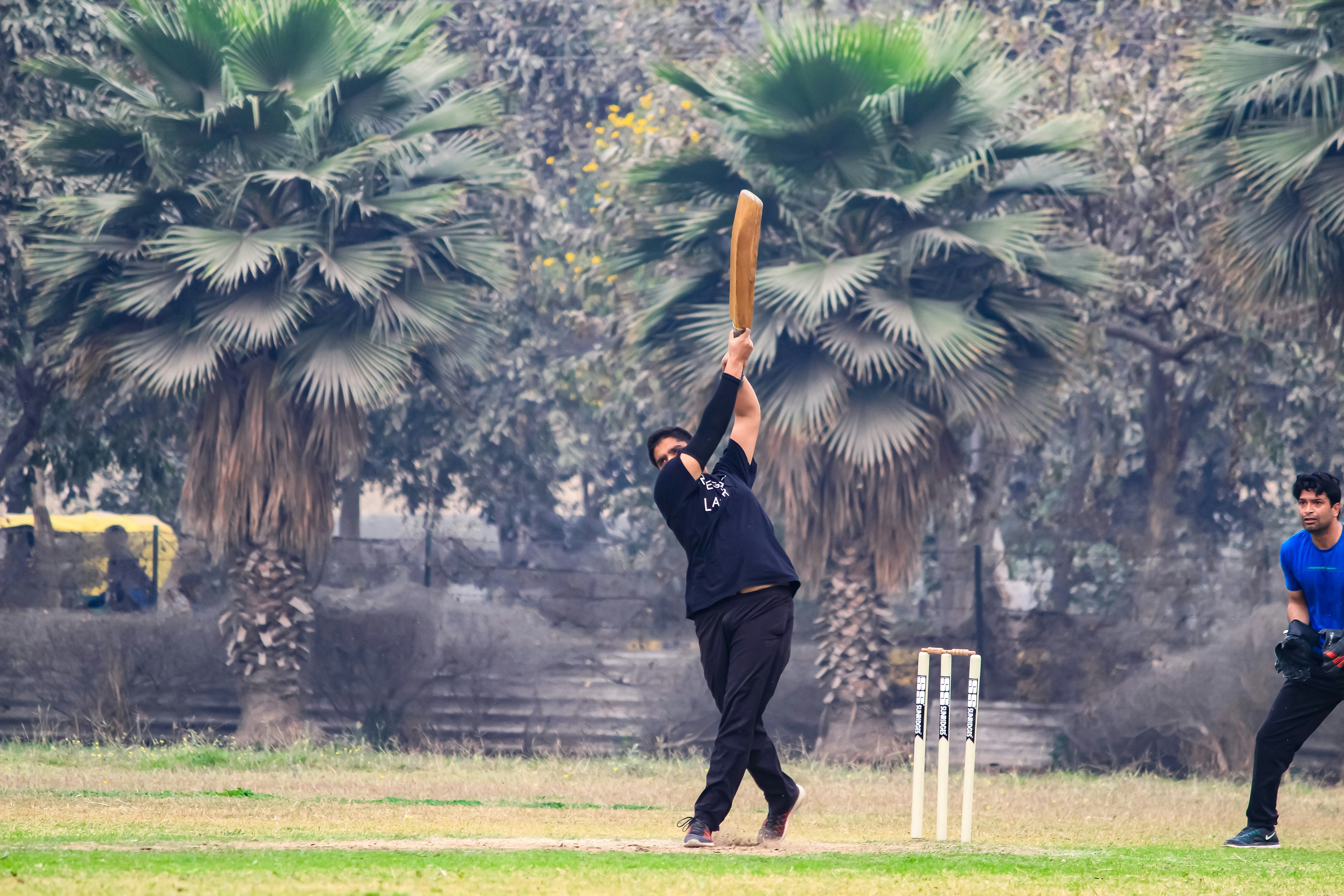 Cricket batsman stance