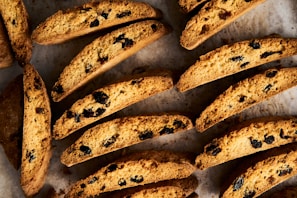 a close up of a tray of cookies
