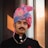 a man wearing a turban and a black shirt