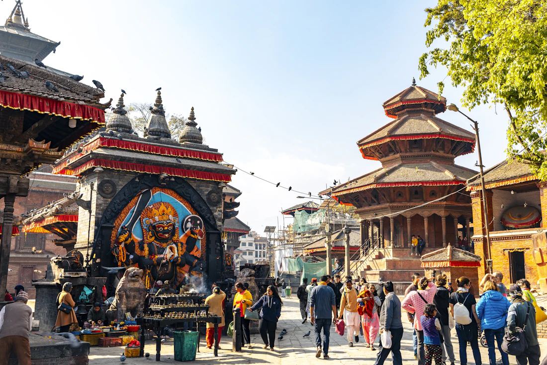 Community members gathered in Nepal