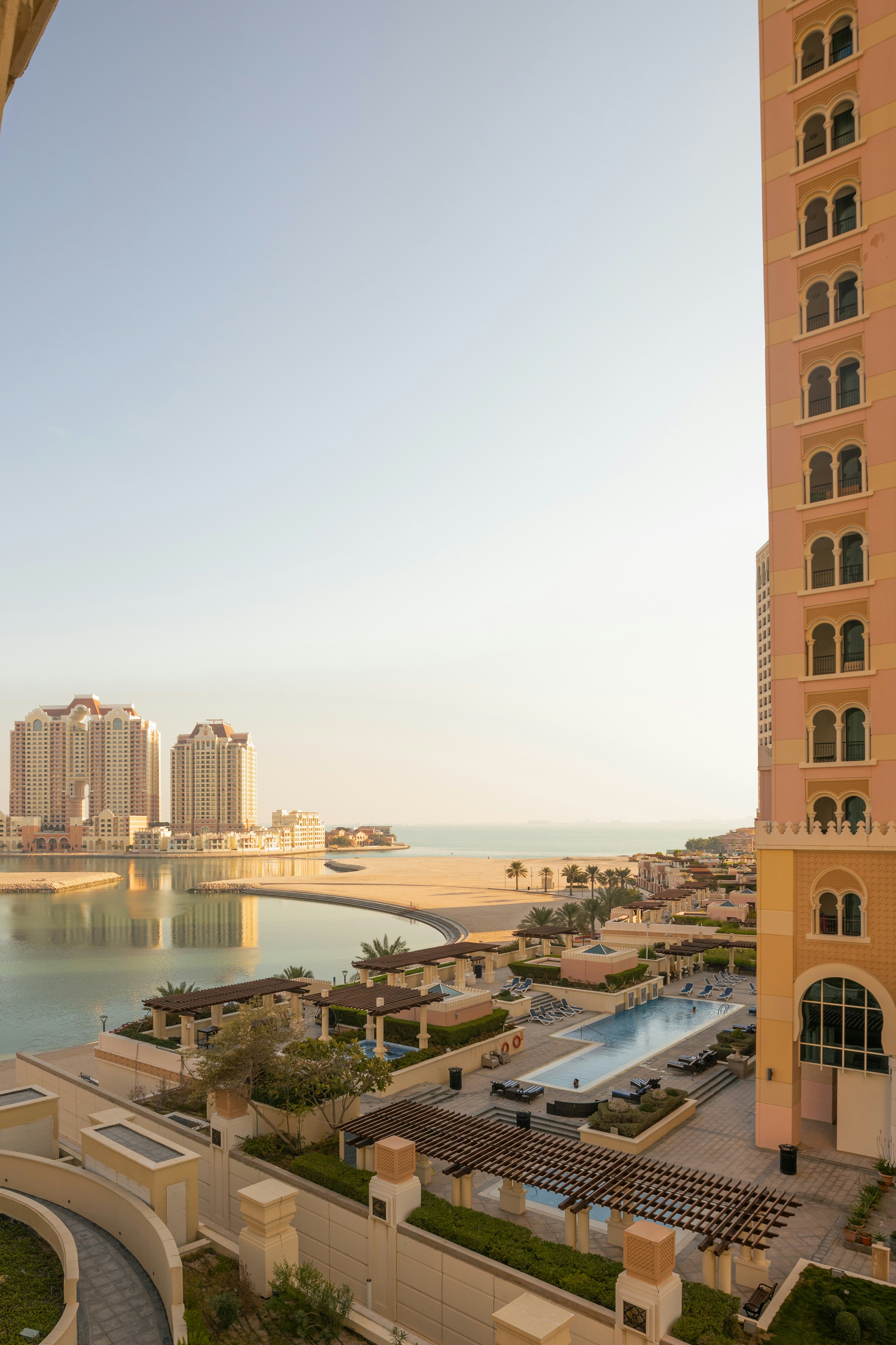 The Pearl-Qatar, aerial view