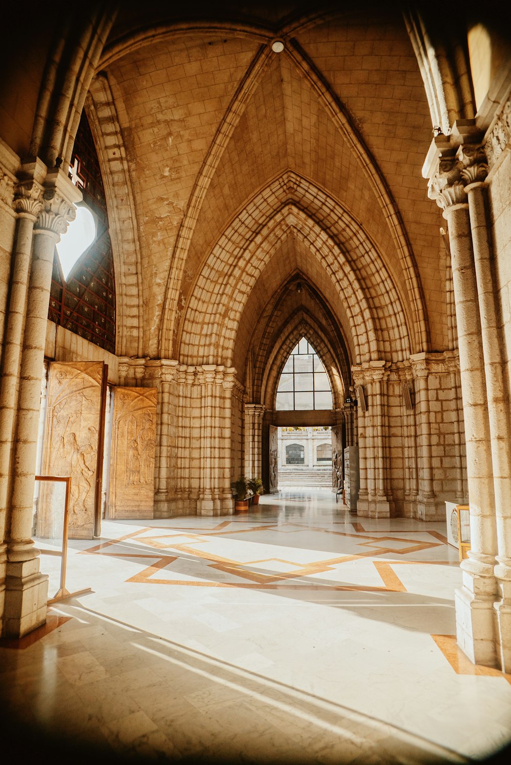 a large building with a very tall arched doorway