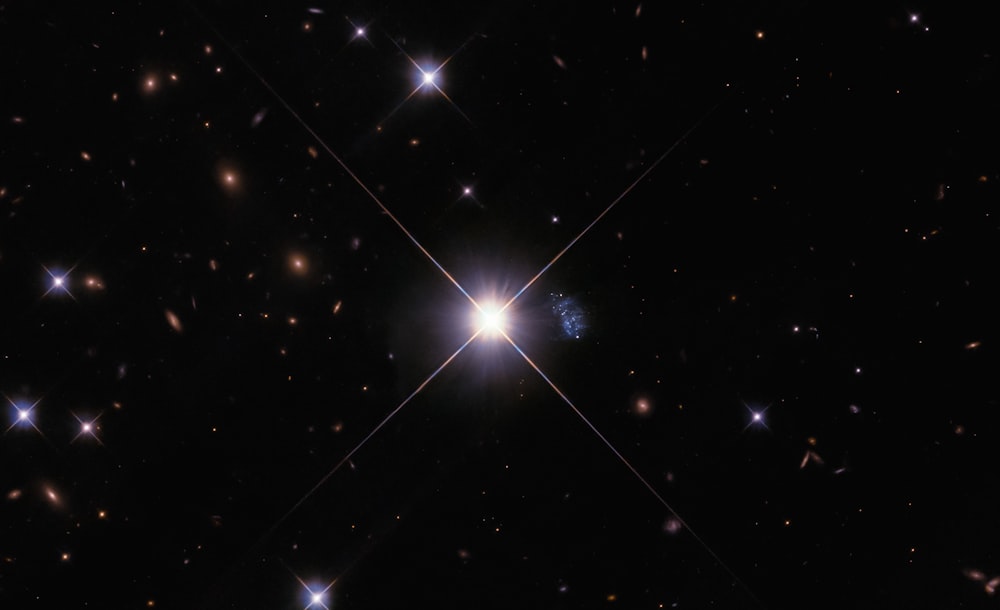 a cluster of stars in the dark sky