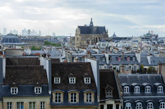 a view of a city from a high point of view