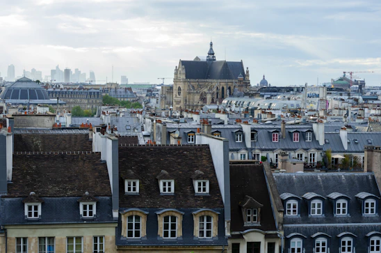 a view of a city from a high point of view